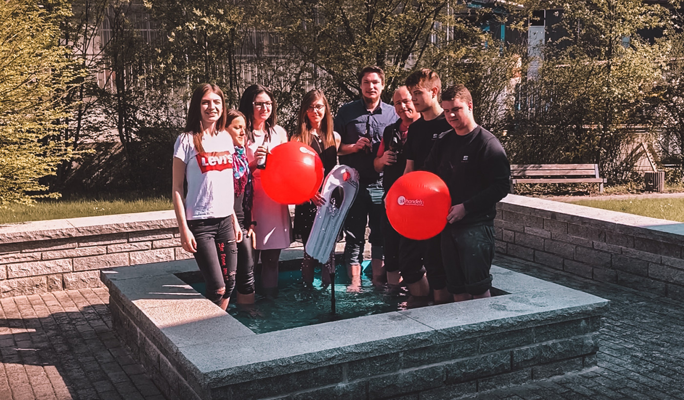 Unser Team bei der Cold Water Challenge