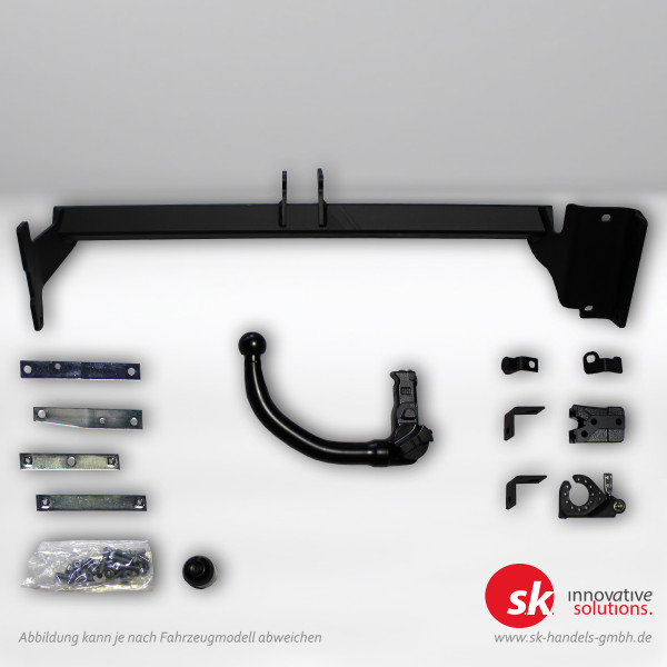 Set zur Anhängelasterhöhung mit Gutachten und Anhängerkupplung, abnehmbar, für Nissan Qashqai (Typ J11)