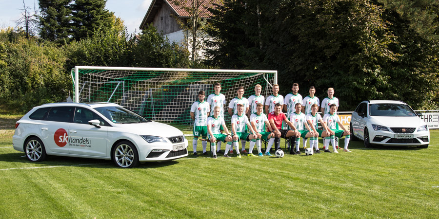 SV Oberpolling im neuen Gewand passend zu unseren Autos