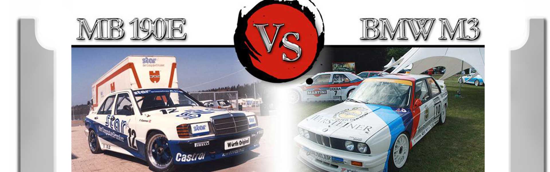 MB 190E und BMW M3