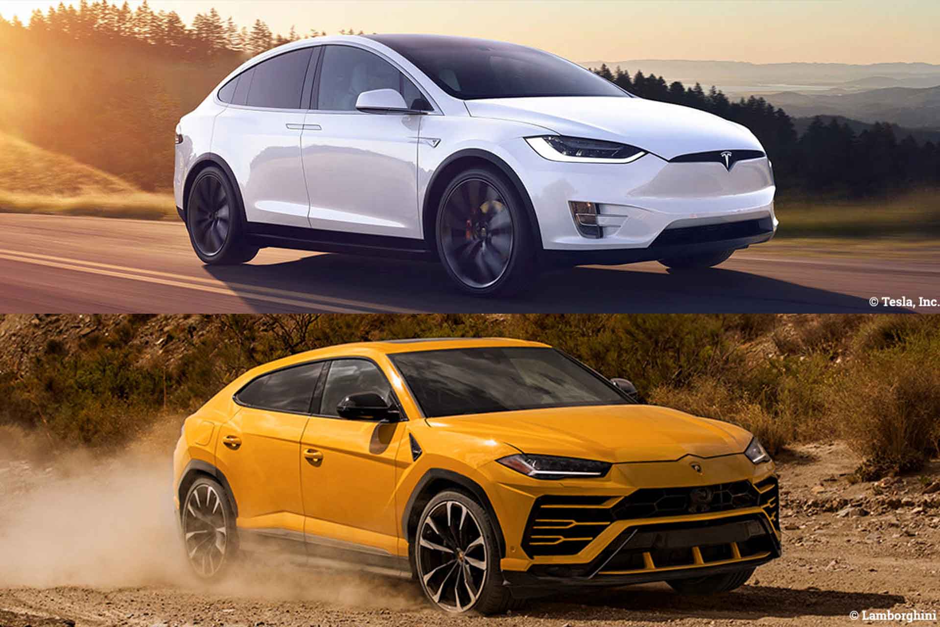 Lamborghini Urus vs. Tesla Model X P100D